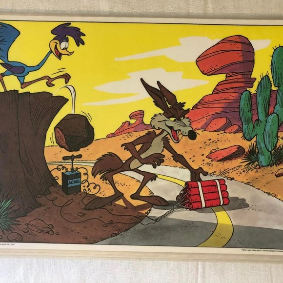 Set of 6 Vintage 1976 Warner Bros Inc Pepsi & Pepsi Cola Looney Tunes Laminated - Picture 2 of 10